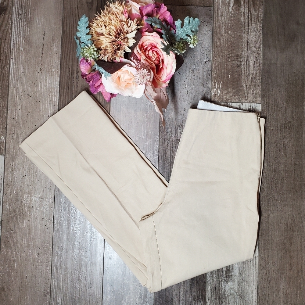 NWT a new day Kick Flare Highest Rise Chino Dress Pants Women's Size 6R Beige - Picture 9 of 16